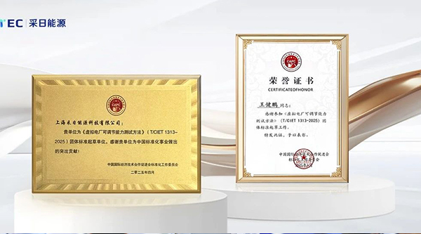 賦能新型電力系統(tǒng)建設(shè)！采日能源參與《虛擬電廠可調(diào)節(jié)能力測試方法》標(biāo)準(zhǔn)編寫