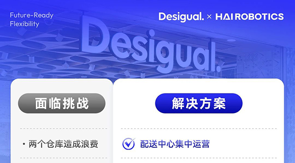Desigual x 海柔 | 歐洲時(shí)尚巨頭的機(jī)器人智能倉(cāng)運(yùn)營(yíng)寶典